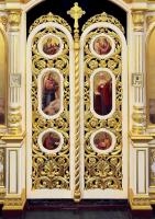 Царские врата иконостаса храма во имя свт.Тихона Задонского, г. Острогожск