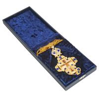 Футляр для наперсного креста или панагии, искусственная кожа, 17х11х4 см, синий