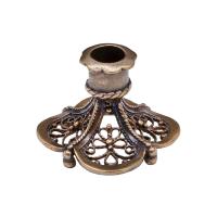 Подсвечник настольный литой "Шатровый", бронза, 3х2 см