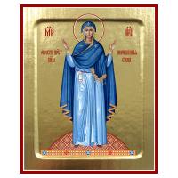 Икона Божией Матери &quot;Нерушимая стена&quot;, на дереве, золочение (поталь), 12,5х16 см