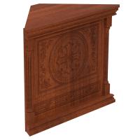 Свечная лавка &quot;Судиславская&quot;. Секция №5, угловая, цвет &quot;ноче экко&quot;, &quot;кипарис&quot;