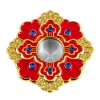 Мощевик врезной, цинковый сплав, эмаль, синие камни, Ø 54/17 мм