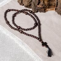 Четки деревянные из березы с разделителями, на 100 бусин