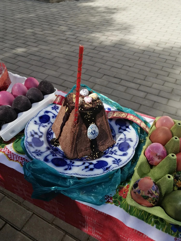 Свечи парафиновые для домашней молитвы "Пасхальные", золоченые №2 (12 шт., №80)