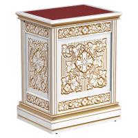 Жертвенник &quot;Суздальский&quot; белый с золотом (патина)