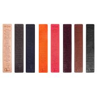 Закладка кожаная с блинтовым тиснением молитвы перед чтением Евангелия, 4х23 см