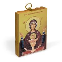 Икона Божией Матери &quot;Неупиваемая Чаша&quot; на деревянной основе, на холсте с золочением