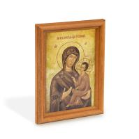 Икона Божией Матери "Тихвинская" в деревянной рамке, 12х1,5х17 см