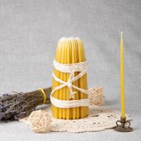 Свечи церковные маканые №0, пчелиный воск и парафин 50/50%, высота 14 см, 100 шт.