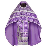 Иерейское облачение, шелк "Горненский", фиолетовое с серебром