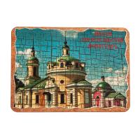 Магнит &quot;Борисоглебский Аносин ставропигиальный женский монастырь, Аносино&quot; на дереве под старину, 8х