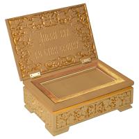 Ковчег для мощей "Суздальский", цвет "золото", 30х20х13 см