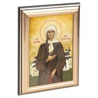 Икона блаженной Ксении Петербургской в пластиковой рамке, 13х1,5х18 см
