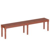 Лавка храмовая "Курская", цвет "кипарис", длинная, 192х33х46 см