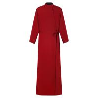 Подрясник мужской русский, бордовый, костюмная ткань