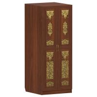 Шкаф для облачений &quot;Суздальский&quot;, цвет &quot;ноче экко&quot;, &quot;кипарис&quot; с золотом (поталь), 90х92х231 см