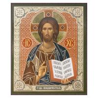 Икона Спасителя "Господь Вседержитель" в византийском стиле, МДФ
