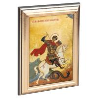 Икона великомученика Георгия Победоносца в пластиковой рамке, 13х1,5х18 см