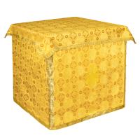 Облачение на престол с пеленой, шелк &quot;Горненский&quot;, желтое с золотом