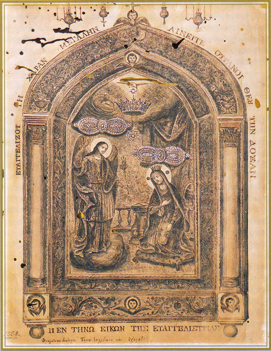Икона Богородицы «Благовещение» Тиносская