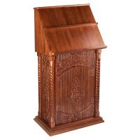 Аналой клиросный &quot;Суздальский&quot;, цвет &quot;кипарис&quot;, тумба, 85х46х155 см