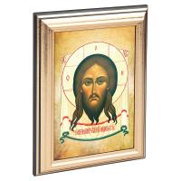 Икона Спасителя "Нерукотворный образ" в пластиковой рамке, 13х1,5х18 см