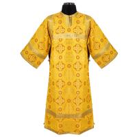 Стихарь алтарника детский, шелк "Горненский", желтый с золотом