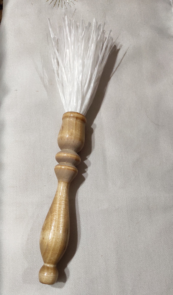 Кропило деревянное с синтетическим ворсом, 24 см