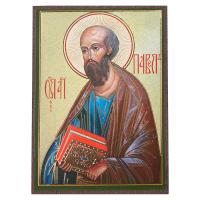 Икона апостола Павла, МДФ, 6х9 см