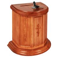 Ящик для пожертвований настольный &quot;Макарьевский&quot;, цвет &quot;кипарис&quot;, полукруглый
