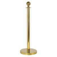Столбик ограждения металлический с шаром, 32х94 см, цвет &quot;под золото&quot;, У 55-0315