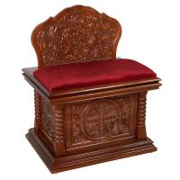 Скамья-сундук храмовая "Костромская", цвет "кипарис", высота 84 см