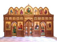 Иконостас с контррельефной резьбой, г. Москва