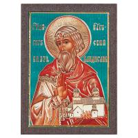 Икона благоверного князя Владислава Сербского, МДФ, 4х6 см