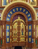 Царские врата иконостаса Благовещенский собор, г. Воронеж