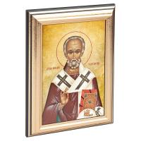Икона Николая Чудотворца в пластиковой рамке,13х1,5х18 см
