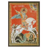 Икона великомученика Георгия Победоносца, МДФ