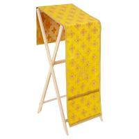 Накидка на аналой перекидная, шелк &quot;Святительский&quot;, желтая с золотом, 45,5х200 см