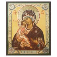Икона Божией Матери &quot;Владимирская&quot;, МДФ, 10х12 см
