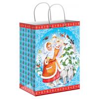 Пакет подарочный ламинированный №7, 18х10х23 см