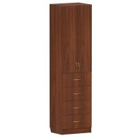 Шкаф с полками и ящиками &quot;Самарский&quot;, цвет &quot;ноче экко&quot;, 60х47х231 см