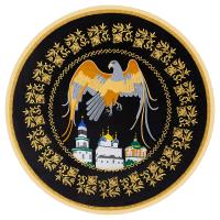 Орлец черный, вышивка на бархате, бахрома Орлец черный, вышивка на бархате, бахрома