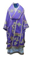 Архиерейское облачение вышитое фиолетовое, шелк