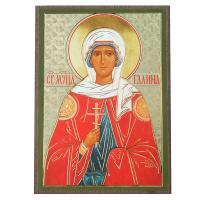 Икона мученицы Галины Коринфской, МДФ, 6х9 см