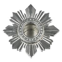 Мощевик врезной серебряный, Ø 40/10 мм