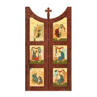 Царские врата для &quot;Суздальского&quot; иконостаса, цвет &quot;кипарис&quot;