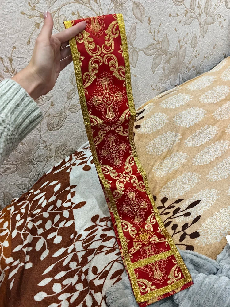 Закладка для Евангелия, шелк "Николаевский", вышитая, 160х12,5 см