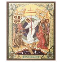 Икона Воскресения Христова, МДФ, 10х12 см