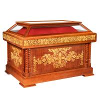 Гробница под Плащаницу "Суздальская", цвет "кипарис" с золотом (поталь)