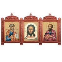 Киот настенный &quot;Суздальский&quot;, цвет &quot;кипарис&quot;, три модуля